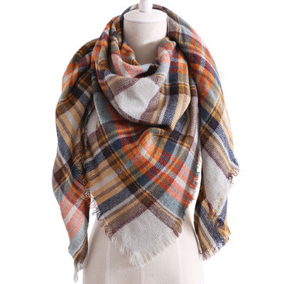 esign Women Triangles Scarf Long Scarves Shawl Autumn Winter - ROUTINE FASHION